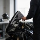 Čelní sklo na motorku Yamaha R125 2014–2018 Větrný štít Přímá výměna ABS plast Černé lesklé Náhradní díl na přední kapotáž motocyklu 5