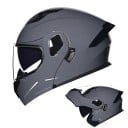 Celoobličejová motocyklová helma unisex výklopná ABS+PC jednofarebná cestná ochranná 3