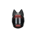 Celoobliczeniowa kask motocyklowa z kotami uszami unisex czarna wyklopna ABS+ESP 3
