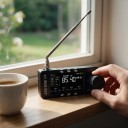 Celopásmovú rádióvú prijímač ATS Mini V4 s čipom SI4732 a DSP pre FM AM aj SSB s 1,9 palcovým displejom a nabíjaním USB-C v čiernej farbe 9