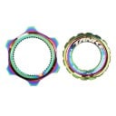 Center Lock Brake Disc Lock TANKE Rainbow for Axles 9/12/15 mm with a Torque of 40 Nm for Attachment to the Hub 1