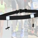 Centură sport de alergare pentru numărul concurentului cu suport pentru gel pentru maraton, triatlon, fitness, sală de sport, îmbrăcăminte elastică 5