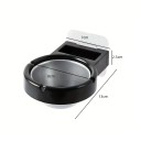 Cenu popelniță din oțel inoxidabil 13×8×7×2,5 cm Popelniță minimalistă fără fum pentru acasă birou interior exterior 2