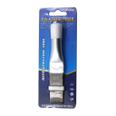 Cepillo de acero inoxidable 8,8 x 2,5 cm para aletas de aire acondicionado Limpieza y alineación de aletas 5,4 cm hilos de 1 mm Mango ergonómico 2