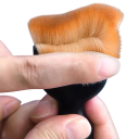 Cepillo de limpieza 9,7x2,6x5 cm para interior de coche, teclado y aire acondicionado Cerdas finas y suaves con funda Herramienta detallada para polvo 3