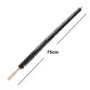 Cepillo de limpieza flexible 75 cm Cepillo largo para limpieza de tuberías y polvo Mango de madera Limpieza de secadora, frigorífico y debajo 3