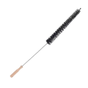 Cepillo de limpieza largo y flexible 70 cm Cepillo de limpieza para tuberías y polvo Mango de madera Cepillo para secadora, radiador y debajo 3