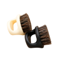 Cepillo de peluquería para cabello y barba 6 x 6 x 6,5 cm Cepillo de mano con cerdas oscuras Cepillo profesional para el cuidado del cabello 1