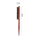 Cepillo de salón profesional para el cabello con cerdas de jabalí Peine de madera 24×2,5×10 cm Cepillo de estilismo para peluqueros y uso doméstico 2