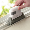 Cepillo para limpiar ranuras de ventanas 13,5 x 8,8 cm Plástico PP y lana de acero Eliminación de polvo y suciedad Limpieza de marcos Ventanas correderas Puertas 2