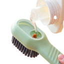 Cepillo para zapatos con dosificador de detergente Limpiador multifuncional de zapatos y ropa Cepillo limpiador de zapatos con cerdas suaves Cepillo con descarga de líquido 3