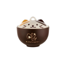 Ceramic Bowl with Lid Featuring a Cat Design 550 ml 14.1 x 12 cm Ceramic for Serving Meals and Dining 1