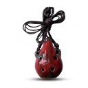 Ceramic Ocarina Pendant 6 Holes 7 x 4.2 cm Glazed Handmade With Neck Cord Mini Musical Instrument 3