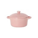 Ceramic Pot with Lid and Handles 230 ml 13 × 7.5 × 9.8 cm Compact Container for Preparing and Serving Dishes 6