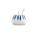 Ceramic Sugar Bowl with Spoon 300 ml 2