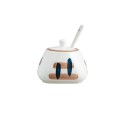 Ceramic Sugar Bowl with Spoon 3