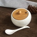 Ceramic Sugar Bowl with Spoon 3