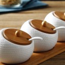 Ceramic Sugar Bowl with Spoon 4