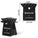 Ceramiczne klocki hamulcowe BUCKLOS BL-01S 36,6 × 34 mm hydrauliczne kompatybilne z Shimano do roweru MTB 3