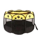 Cerc de câine și pisică pliabil cu opt laturi 73 x 73 x 43 cm Cuib portabil pentru animale de companie cu gard Cameră de naștere și articole 6