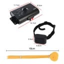Cercas eléctricas para cães com fio subterrâneo 300 m, transmissor, colar de choque 53 cm e bandeirinhas, conjunto de treino preto para o jardim 3