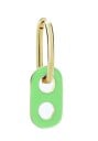 Cercei rotunzi pentru femei cu pendentiv colorat cu găuri Inel de aur Metal bijuterie Lungime 3,3 cm Bijuterie strălucitoare pentru un singur 15