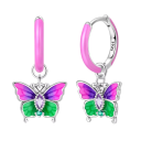 Cercei veseli cu fluturi din argint 925 pentru femei Bijuterii fine cu design floral pentru purtare zilnică și bucurie 1