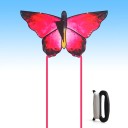 Cerf-volant coloré en forme de papillon 140 x 67 cm avec une queue de 3 m Cerf-volant léger et stable en polyester pour les enfants et les adultes, divertissement en plein air 4