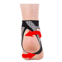 Černá ultratenká ortéza na kotník vel. S pro velikost 30–34, stabilizační popruhy s hollow ankle designem proti podvrtnutí 3