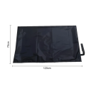 Černá voděodolná podložka do kufru auta pro psa 120 x 70 cm Ochranná deka Oxford PU proti nečistotám chlupům a poškrábání 3