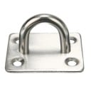 Cerradura de seguridad con ojo para candado 57 × 38 mm en metal para puertas, puertas de jardín, armarios y cajas de almacenamiento 5