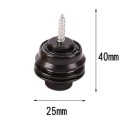Cerradura de seguridad Miwayer para correa de guitarra, 1 pieza, botón de metal, diseño resistente, sujeción firme, correa antiaflojamiento, color neutro 3