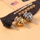 Cerradura de seguridad Miwayer para correa de guitarra, 1 pieza, botón de metal, diseño resistente, sujeción firme, correa antiaflojamiento, color neutro 4