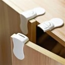 Cerradura de seguridad para muebles y puertas contra la apertura por parte de los niños Cerradura de esquina autoadhesiva sin taladros Plástico ABS 2