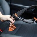 Cerradura de volante 43 cm de acero inoxidable Seguridad de bloqueo al cinturón con 3 llaves Protección del vehículo contra el robo 3