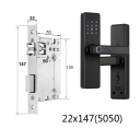Cerradura inteligente para puertas con huella dactilar 22x147 (50, 50) aplicación Tuya Type-C negra para puertas derechas e izquierdas 2
