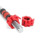 Cerraduras de liberación rápida para mancuernas 2 piezas 25 mm Cerraduras de plástico para ejes de mancuernas Hebillas bloqueables 6
