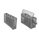 Cesta de cubiertos para lavavajillas Cesta de cubiertos para lavavajillas 23,4 x 8,6 x 13,3 cm 23,4 x 4,8 x 13,3 cm Plástico 2 partes Compatible Bosh Maytag Kenmore KitchenAid GE Samsung Frigidaire 3