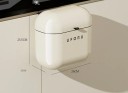 Cestino da parete con coperchio ribaltabile 9 l 26 x 20 x 25,5 cm plastica bianco crema per cucina bagno e ufficio 3