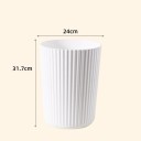 Cestino per rifiuti 31,7 x 24 cm rotondo in plastica maggiore compatto per bagno, ufficio, casa e studio 5