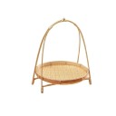 Cestino tondo intrecciato in bambù 24 cm Cesto da cucina a un piano Organizzatore multifunzionale per cucina e casa 1