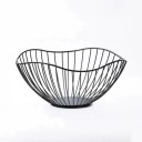 Cesto de arame metálico para arrumação 26,7 x 12,2 x 10 cm Prático cesto para o lar Organizador de cozinha para snacks, frutas e pequenos 1