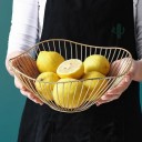 Cesto de arame metálico para arrumação 26,7 x 12,2 x 10 cm Prático cesto para o lar Organizador de cozinha para snacks, frutas e pequenos 2