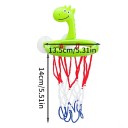 Cesto de basquetebol para crianças com cabeça de dinossauro 14 x 13,5 cm plástico com 3 bolas brinquedo para diversão aquática na banheira 4