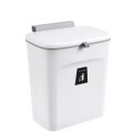 Cesto de basura colgante sin contacto de 9 l con tapa abatible para cocina, baño, hogar y oficina 3
