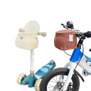Cesto de vime para bicicleta infantil 18 x 15 x 13 cm PE Cesto leve para guiador de bicicleta Cesto de armazenamento para brinquedos 3