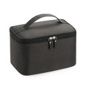 Cestovná kozmetická taška v tvare kufríka s uchom Na kozmetiku a toaletné potreby Zip s dvoma jazdcami Látka oxford 14 x 16 x 24 cm 1