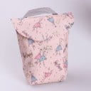 Cestovná taška na plienky pre výlety s bábätkom Vodotesná z plátna s potlačou S uchom a vonkajšou kapsou na telefón Rozmery 17 x 7 x 20 3