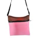 Cestovná taška pre malé hlodavce Štvorcová plyšová prenoska cez rameno Horná časť zo sieťoviny Zapínanie na zips Rozmer 17 x 17 cm 3