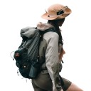 Cestovní batoh BISINNA 70 x 24 x 16 cm 25 l + horní sklad 10 l Ultralehký rozšiřitelný batoh Nylon 6